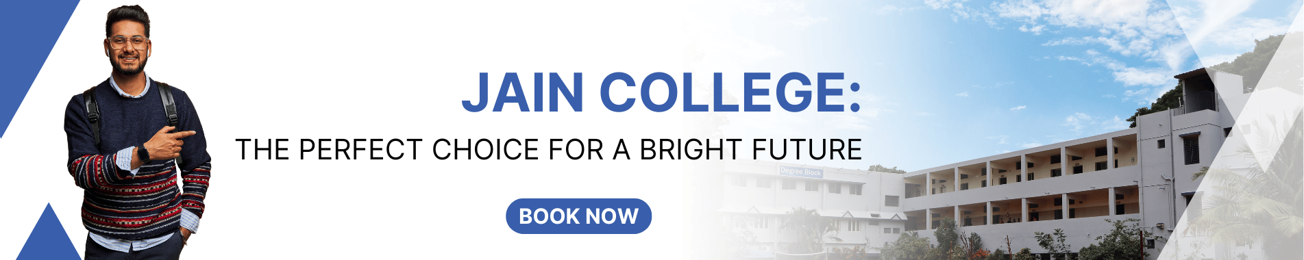 Happy students at Jain College preparing for a successful future